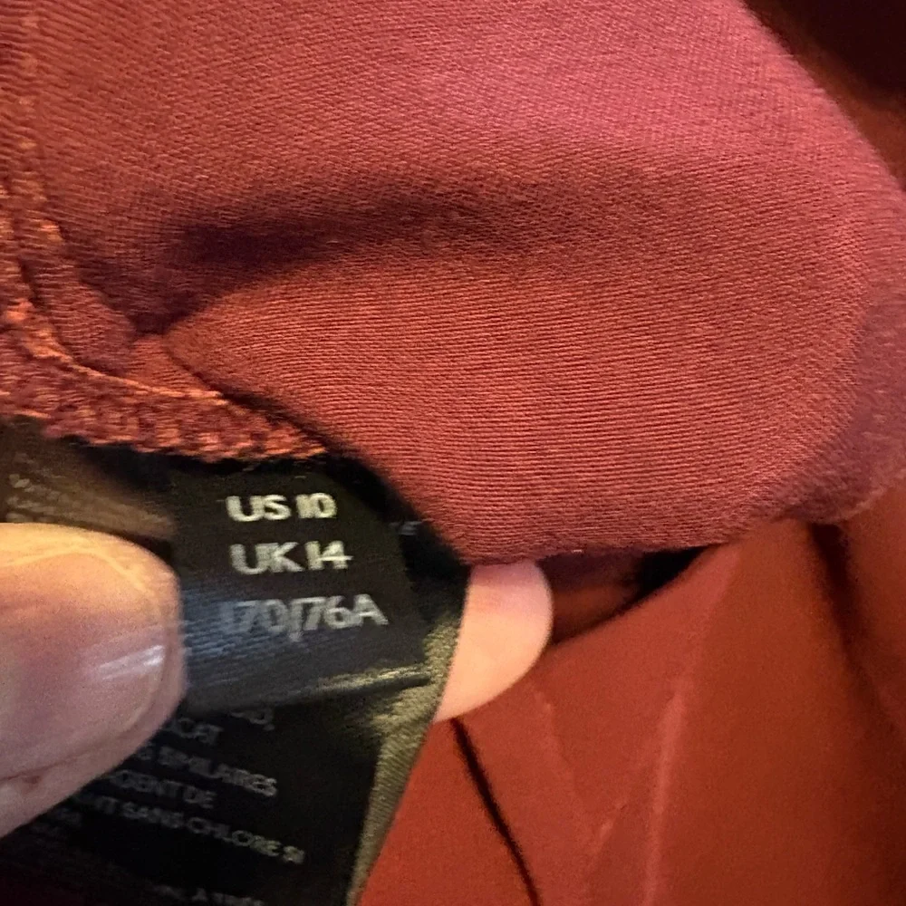 Anthropologie Sasha Button Fly Tapered Trouser Pants Business Travel Pleated - Picture 8 of 9